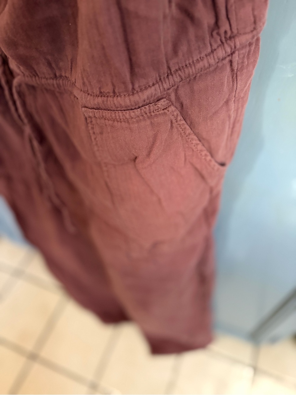 Old Navy Brick Red Cotton Wide-Leg Jumper - Picture 3 of 8